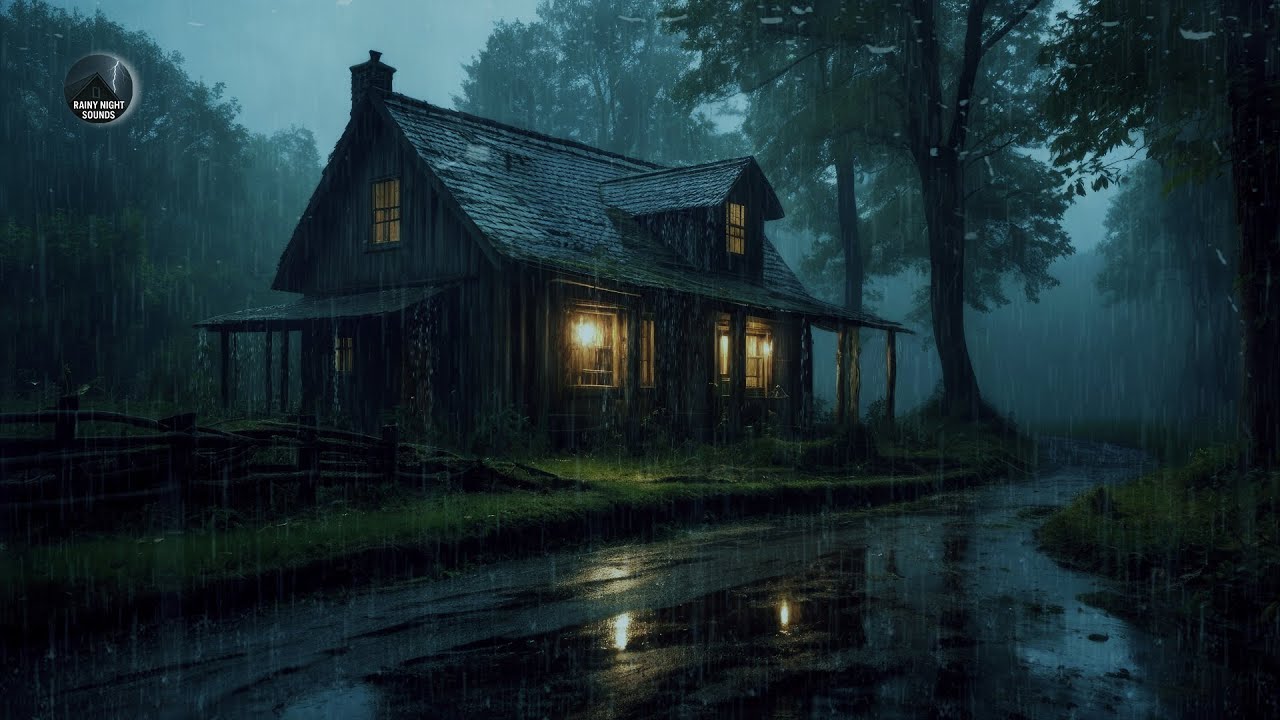 Insomnia Relief in 5 Minutes with Heavy Rain & Formidable Thunder Sounds Shake The Tin Roof at Night