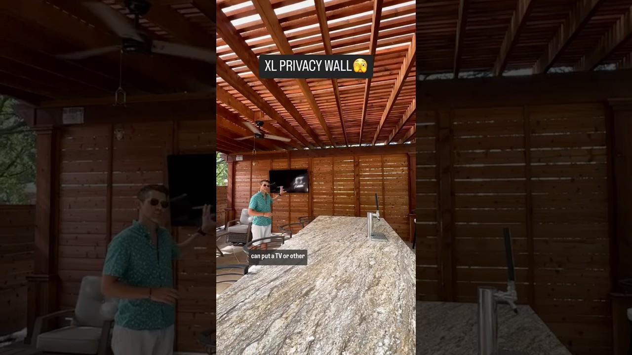 Backyard Cedar Privacy Wall 🛠️🌿 | Gain Instant Privacy!