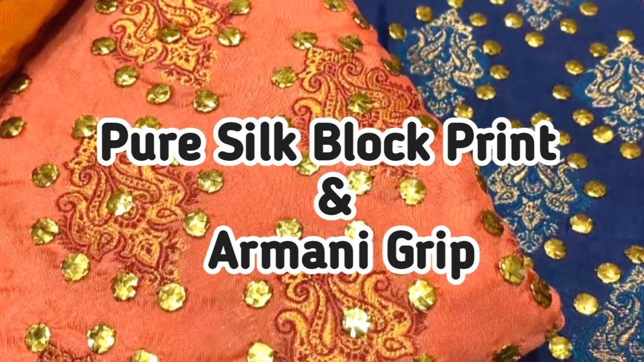 Armani Grip | Block Print Shamoze silk | Saddar Bazar Peshawar | @Waqas_Vlogs786