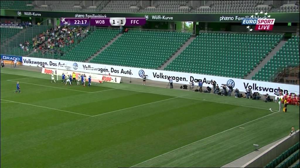 Champions League der Frauen 2013 14 Halbfinale Vfl Wolfsburg   Turbine Potsdam 1  Halbzeit