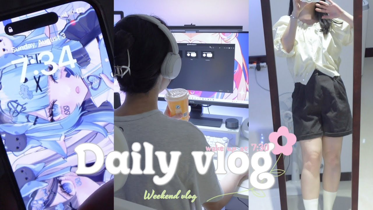 [SUB] 假日但是7:30起床 ✨ 有效率的一天 | Weekend vlog | 宅女日常