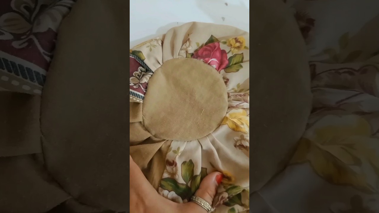 Round Pillow Cover making #shorts