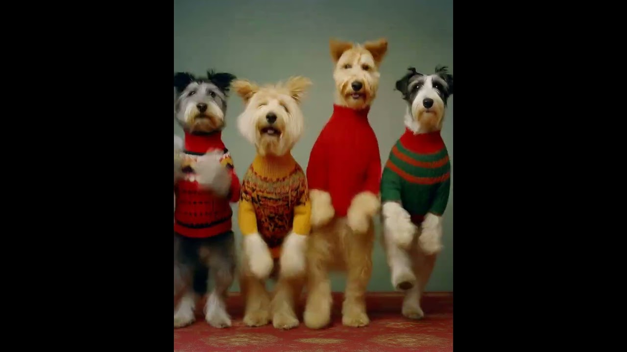 Happy dog dance!   