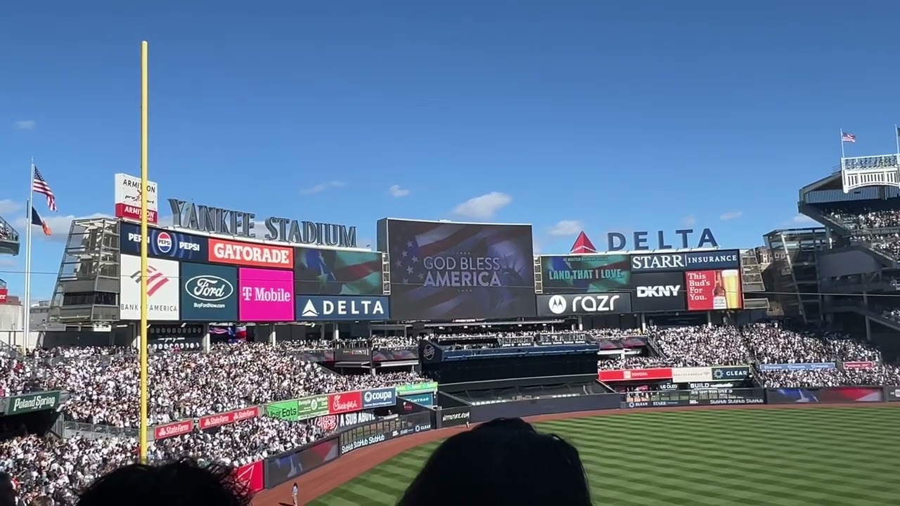 Yankee Stadium God Bless America April 7 2024 🇺🇸⚾️🎶