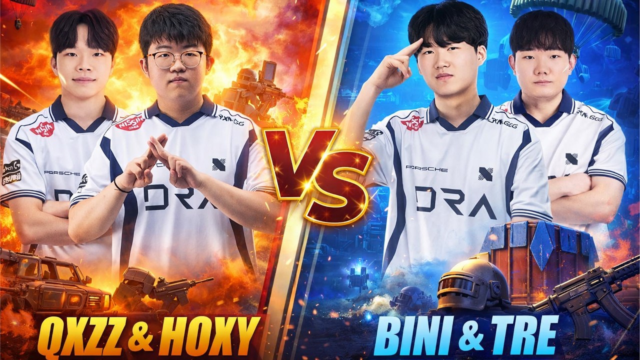 PUBG MOBILE SOUTH KOREA🇰🇷: QXZZ & HOXY vs BINI & TRE | 2v2 | FUNNY & INTENSE TDM FIGHT👑😱