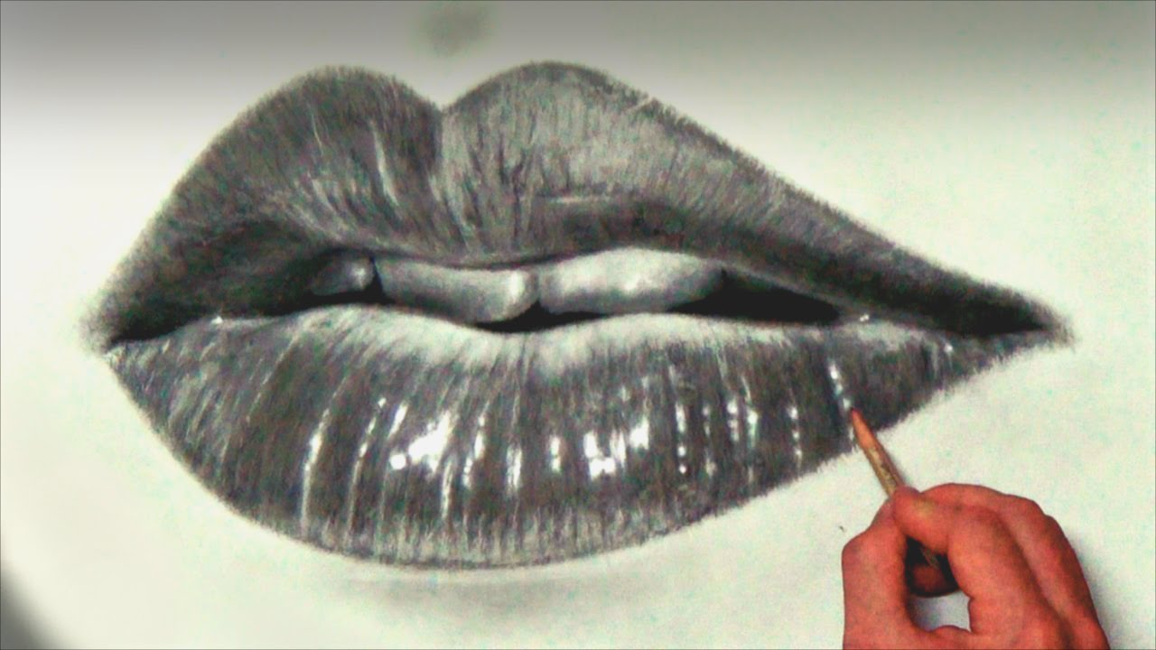 Tutorial: Come disegnare una bocca realistica (passo per passo) - How to draw a  mouth