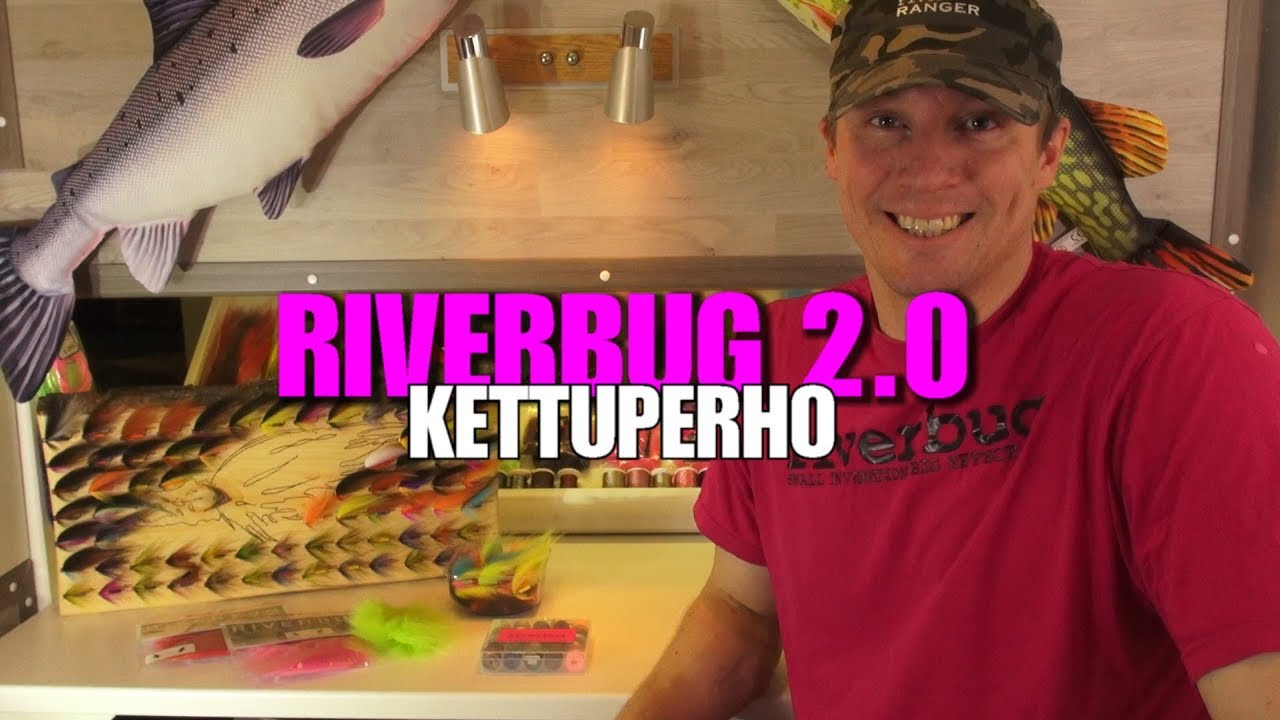 Putkiperho (kettu) - RiverBug 2.0 -holkkiin sidottuna (TubeFly - Tubenfliegen - Tubfluga - Tubeflue)