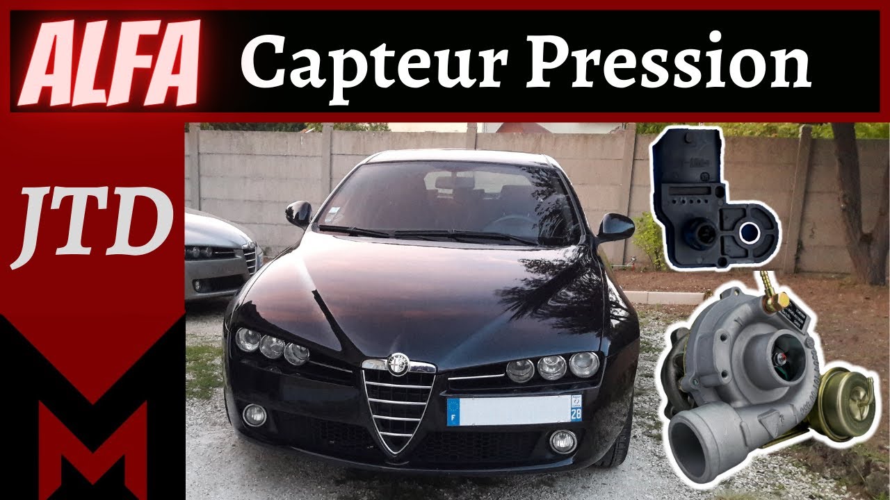 Comment Demonter et Nettoyer capteur de pression Turbo sur Alfa Romeo 159 Brera Jtdm - Meca Maniaque