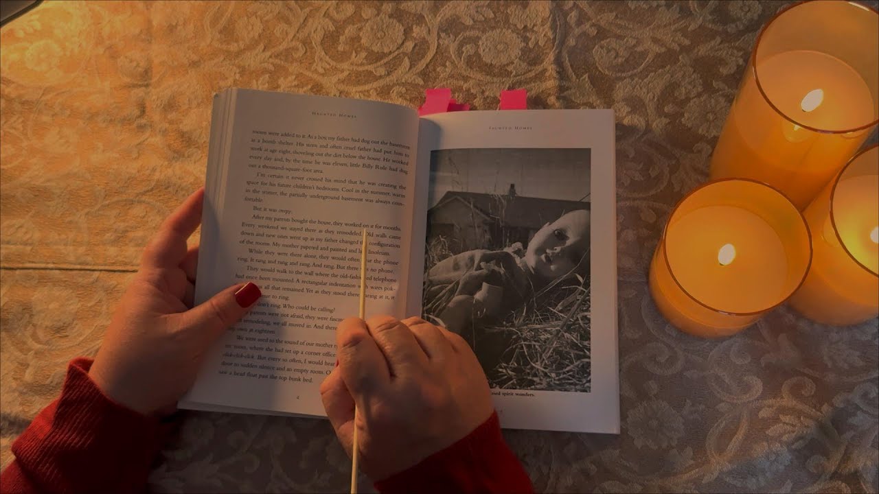 ASMR Soft Reading Coast to Coast Ghost Stories + Bonus Personal Stories, page turning
