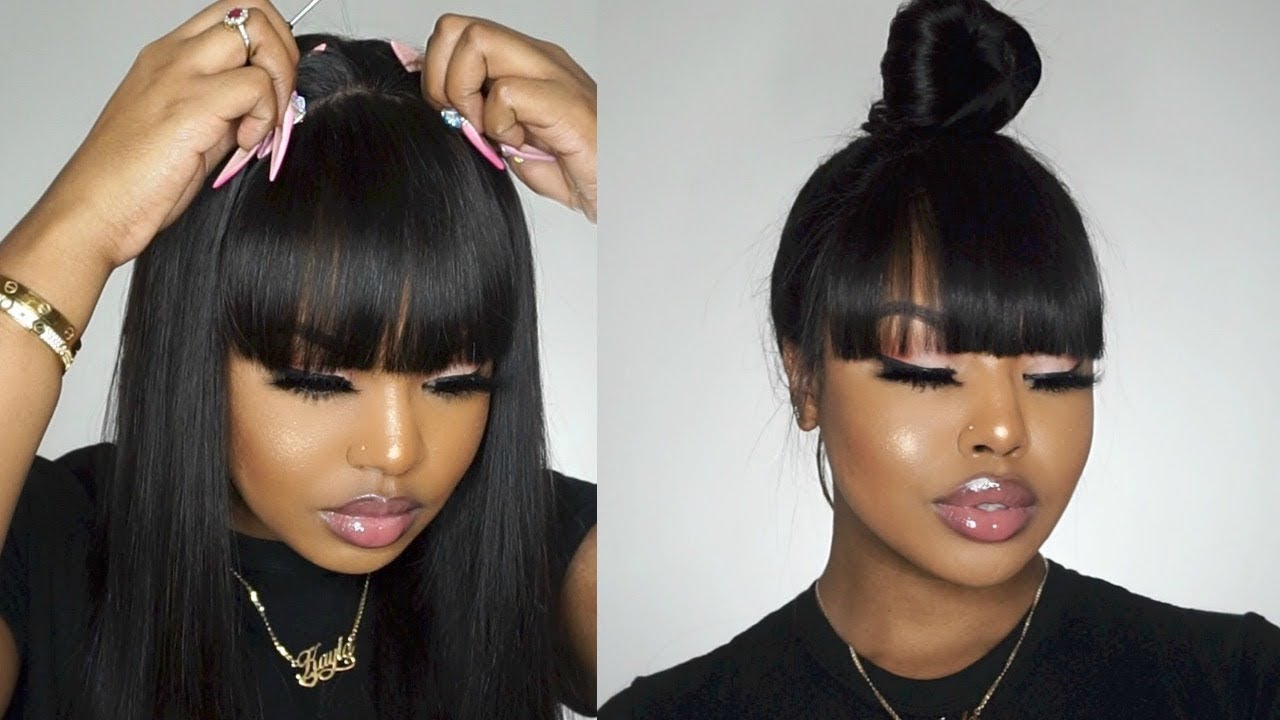 MUST HAVE!🔥 Lace Front Wig With Bangs  Protective Styles for beginners   MyFirstWig