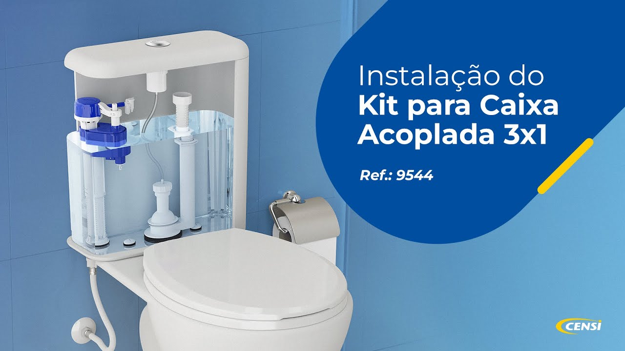 Kit para Caixa Acoplada - Entrada Master Flux e Saída Pneumático 3x1 | Instalação