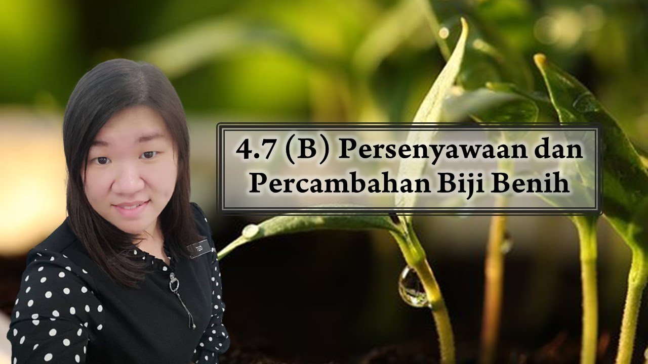[Sains T1] Bab 4.7 (B) Persenyawaan dan Percambahan Biji Benih #T1 #KSSM #PT3