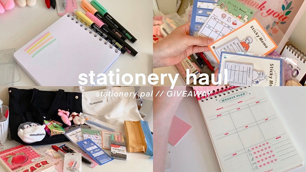 back to school stationery haul + unboxing - [international stationery GIVEAWAY - closed!]