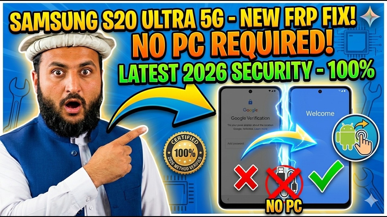 Samsung S20 Ultra 5G -- FRP Remove Without PC -- Latest Security 100%