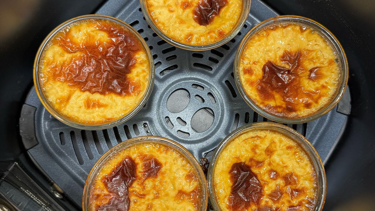 Leche asada en freidora de aire