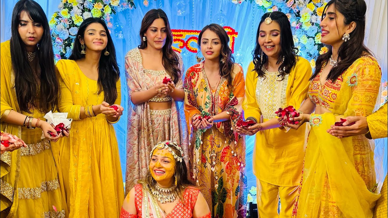 Neha Laxmi haldi celebration wid mansi Shrivastava| Indian wedding. #surbhichandna #shrenuparikh