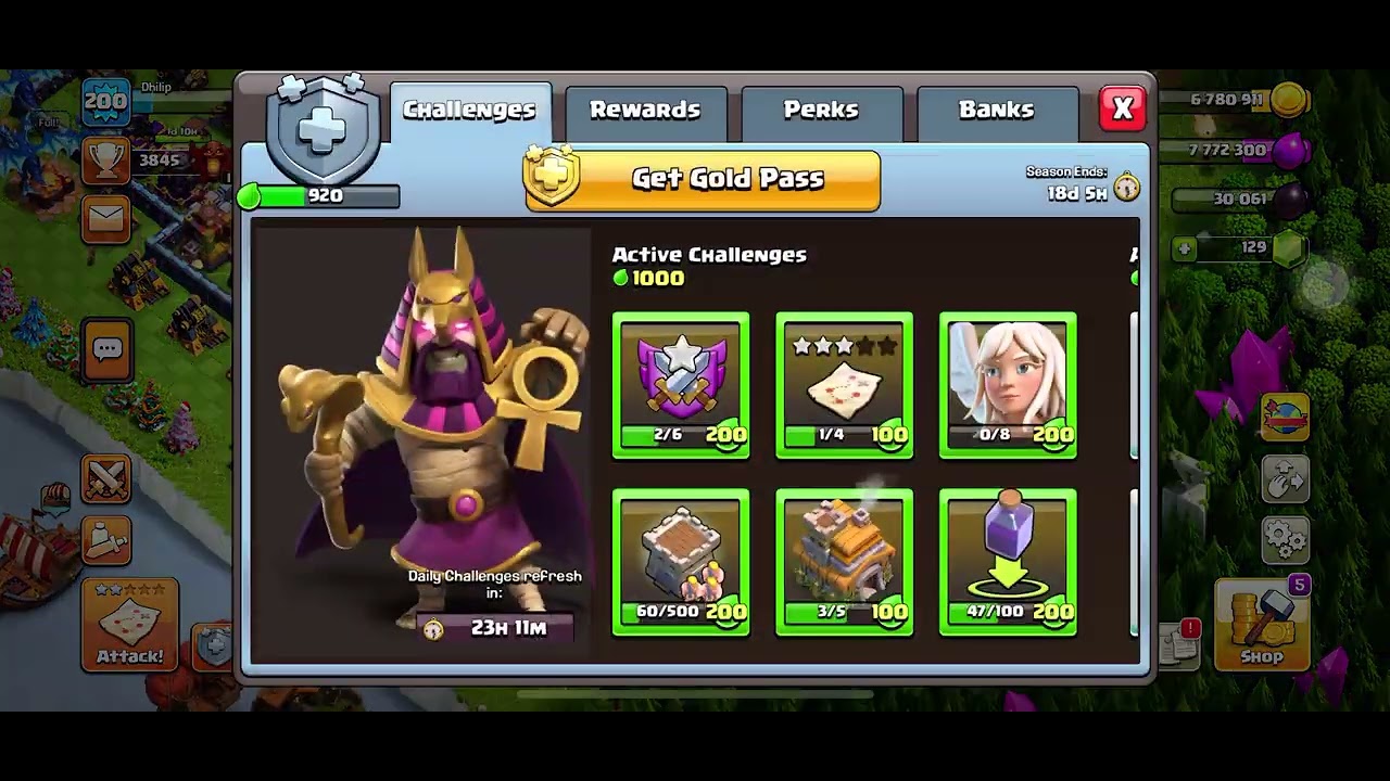 COC super ice cube bath challenge  1056 medals 🥇