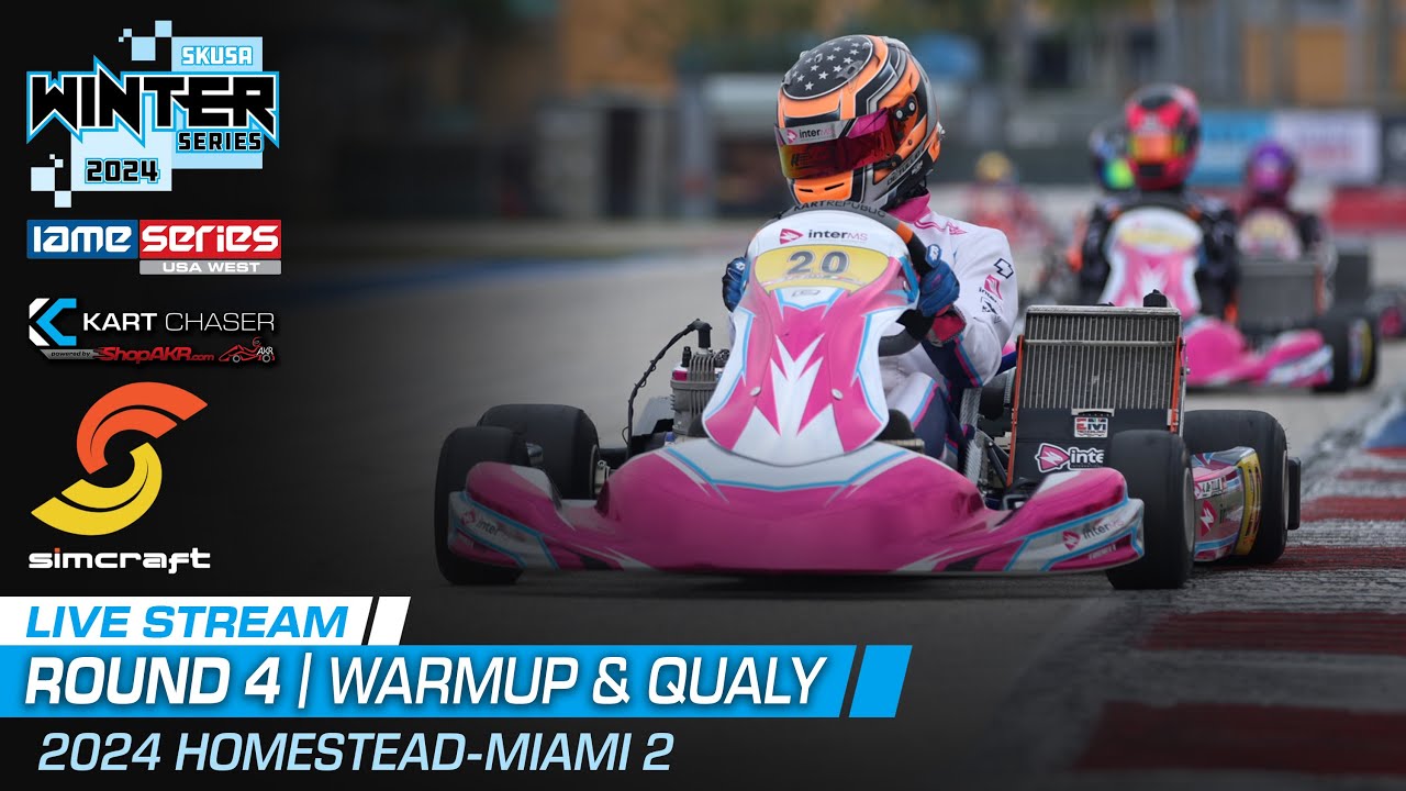 2024 SKUSA Winter Series Rd. 4 | Homestead-Miami, FL | Sunday - Warmup & Qualy