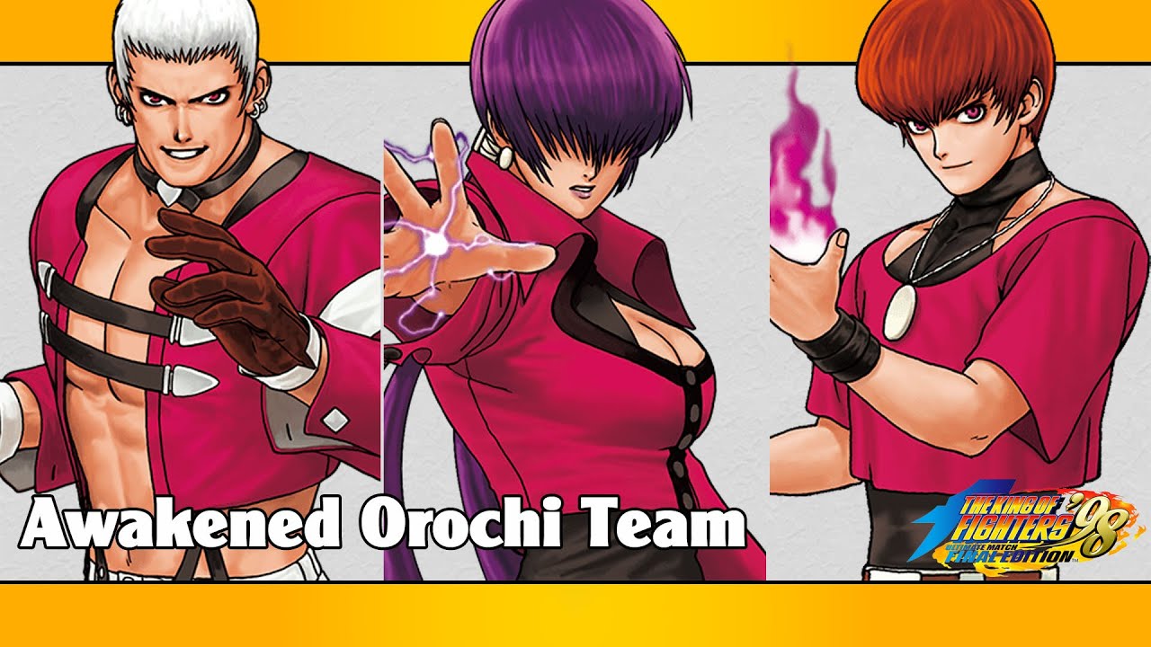 KoF'98 UM FE: Orochi Yashiro, Orochi Shermie, Orochi Chris combo video