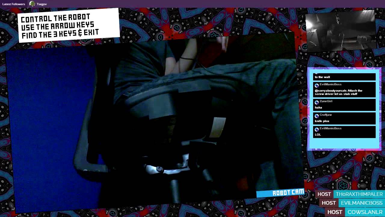 Viewers were controlling my real life robot through Beam.pro [Why'd I give it a weapon!?]