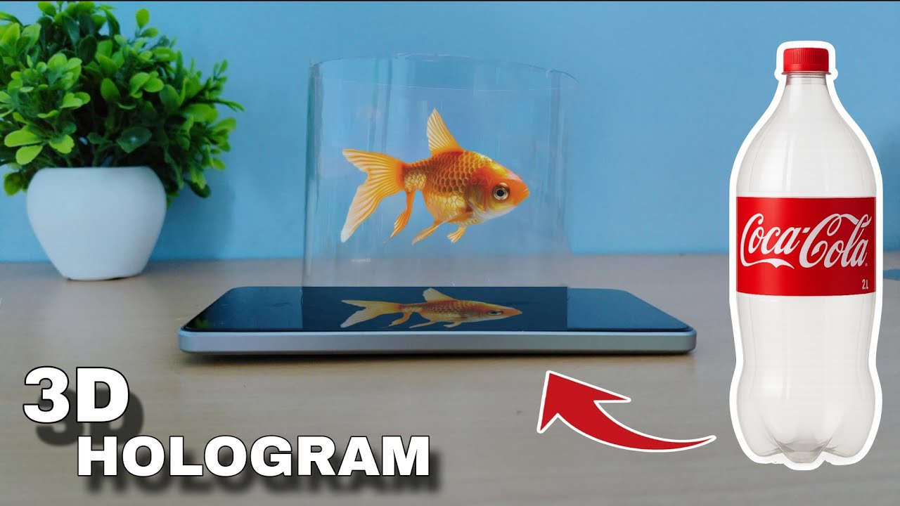 Make a 3D Hologram Projector at Home Using Plastic Bottle | DIY Projector 