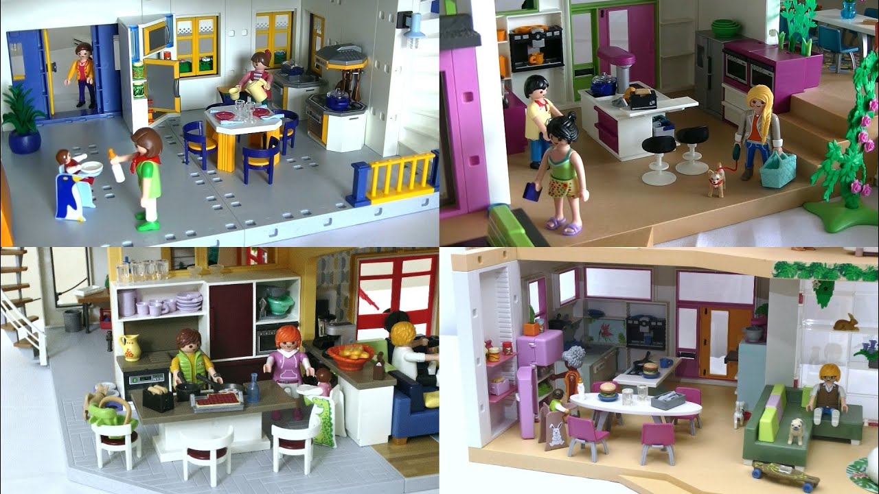 Evolution Playmobil : La cuisine de la maison moderne (2000 - 2024)