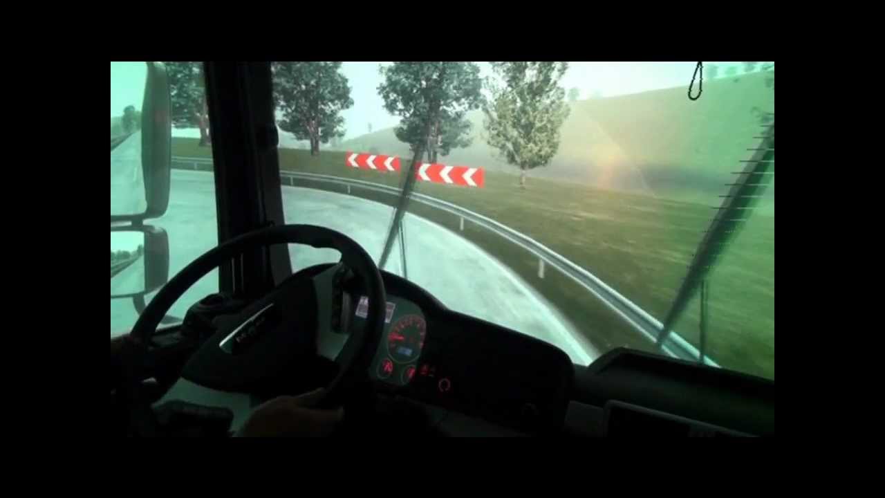 Symulator samochodu ciężarowego i autobusu MAN typu PROGRES-B.