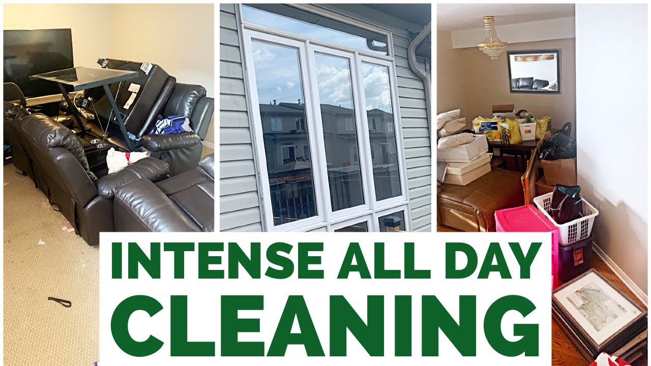 INTENSE ALL DAY CLEANING MOTIVATION/ Extreme mess clean with me 2022