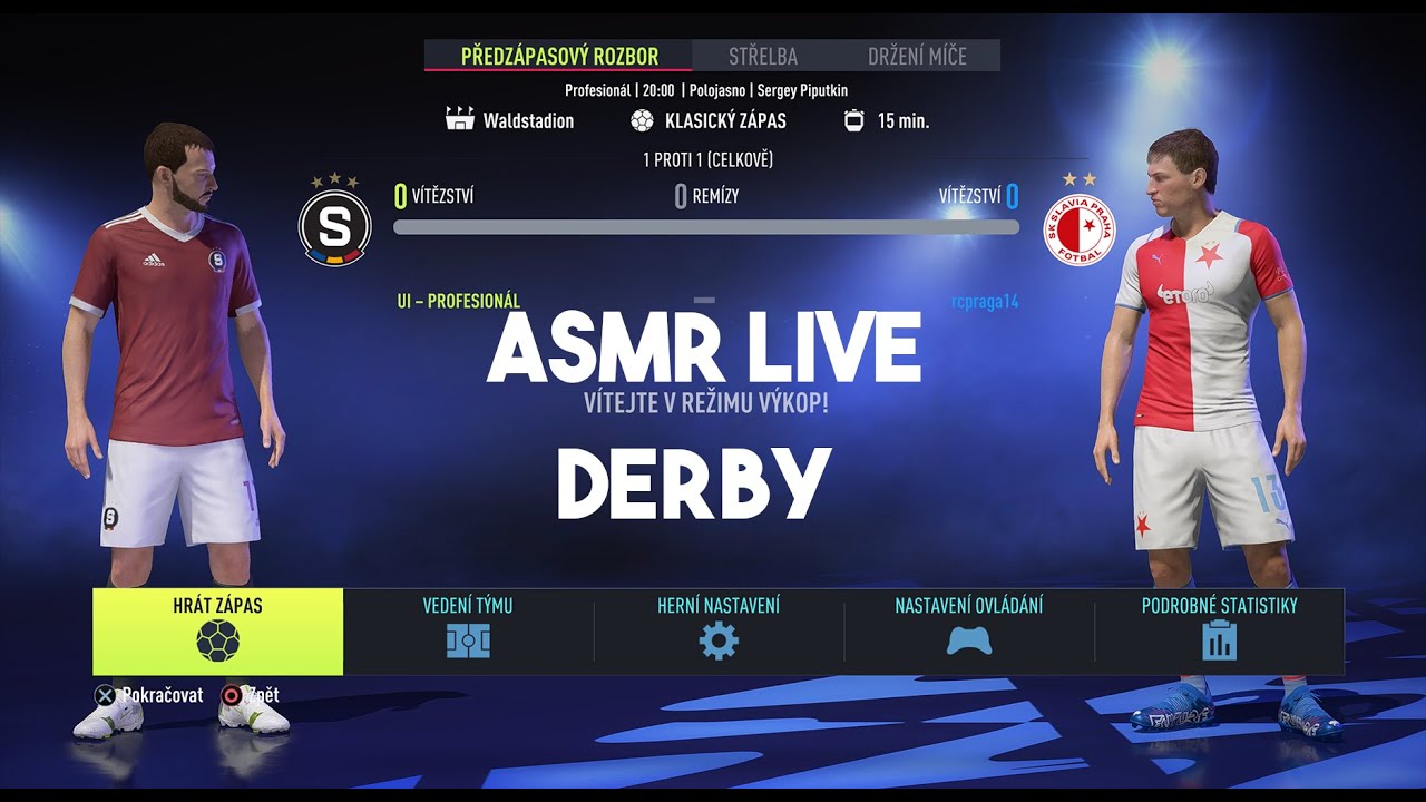 🎈ASMR LIVE - DERBY SPARTA - SLAVIA (FIFA 22)