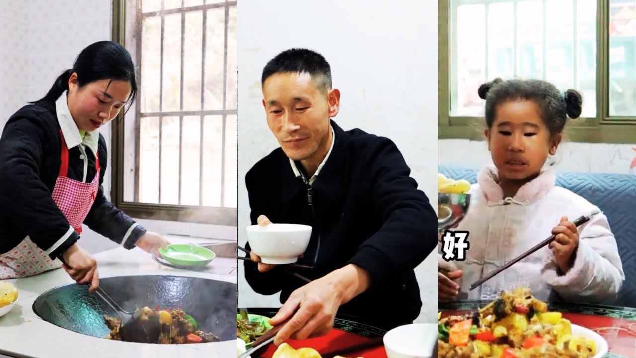 Фейер очень счастлива! Она съела вкуснейшее тушеное мясо курицы, приготовленное ее тетей! ❤️