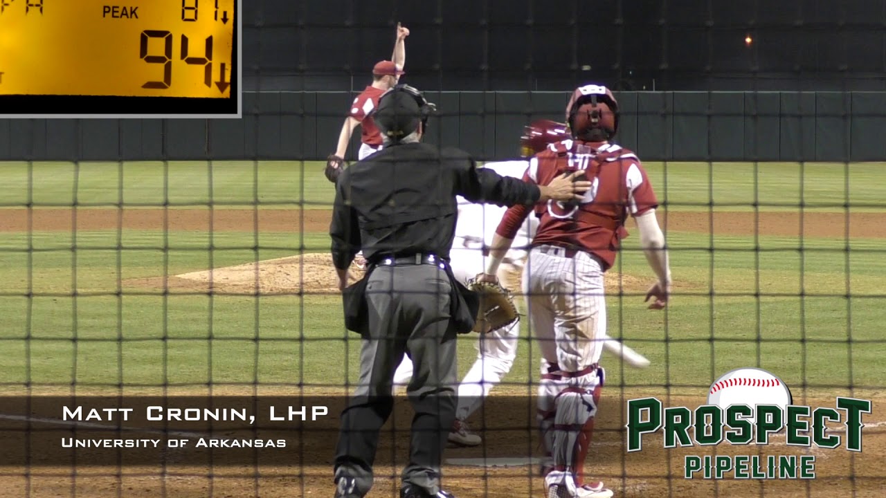 Matt Cronin Prospect Video, LHP, University of Arknasas