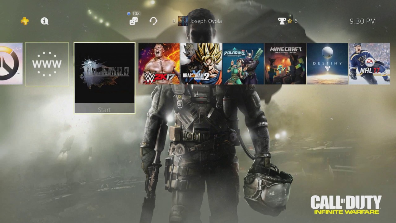 Call of Duty Infinite Warfare PS4 Theme Review