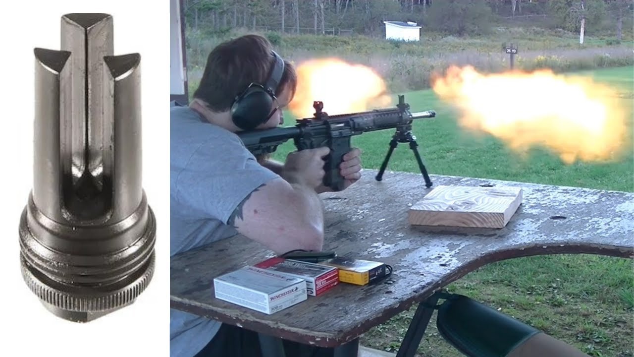 Flash Hider Effectiveness Test - SilencerCo ASR Flash Hider