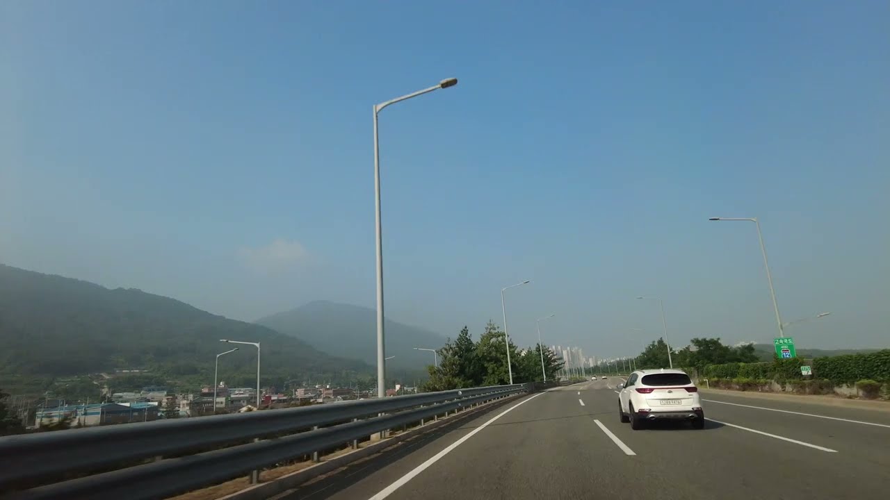 [Korean highway/조수석 시점] 23년 6월 중순 대구에서 전남 나주 주행영상. 조수석 시점. From Daegu to Naju, Jeollanam-do.