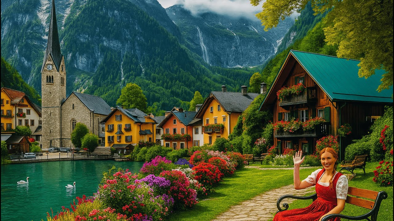 El pueblo más hermoso de Europa que parece sacado de un cuento | Hallstatt, Austria