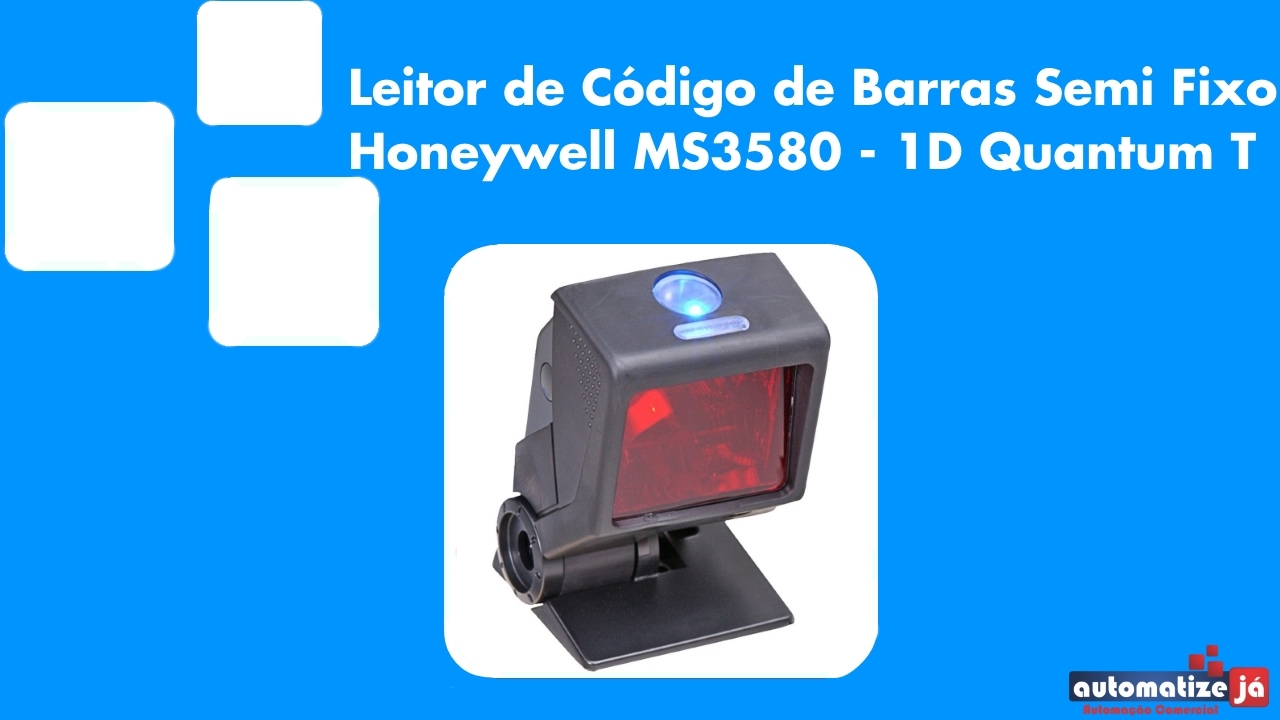 Leitor de C&oacute;digo de Barras Semi Fixo Honeywell MS3580 - 1D QuantumT