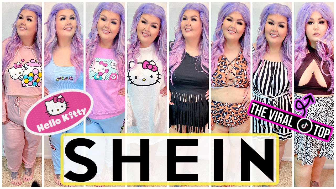 HUGE $400 SHEIN Curve Plus Size 4XL Haul | Hello Kitty, Viral Tiktok Top, Swim & MORE ☀️ Summer 2021