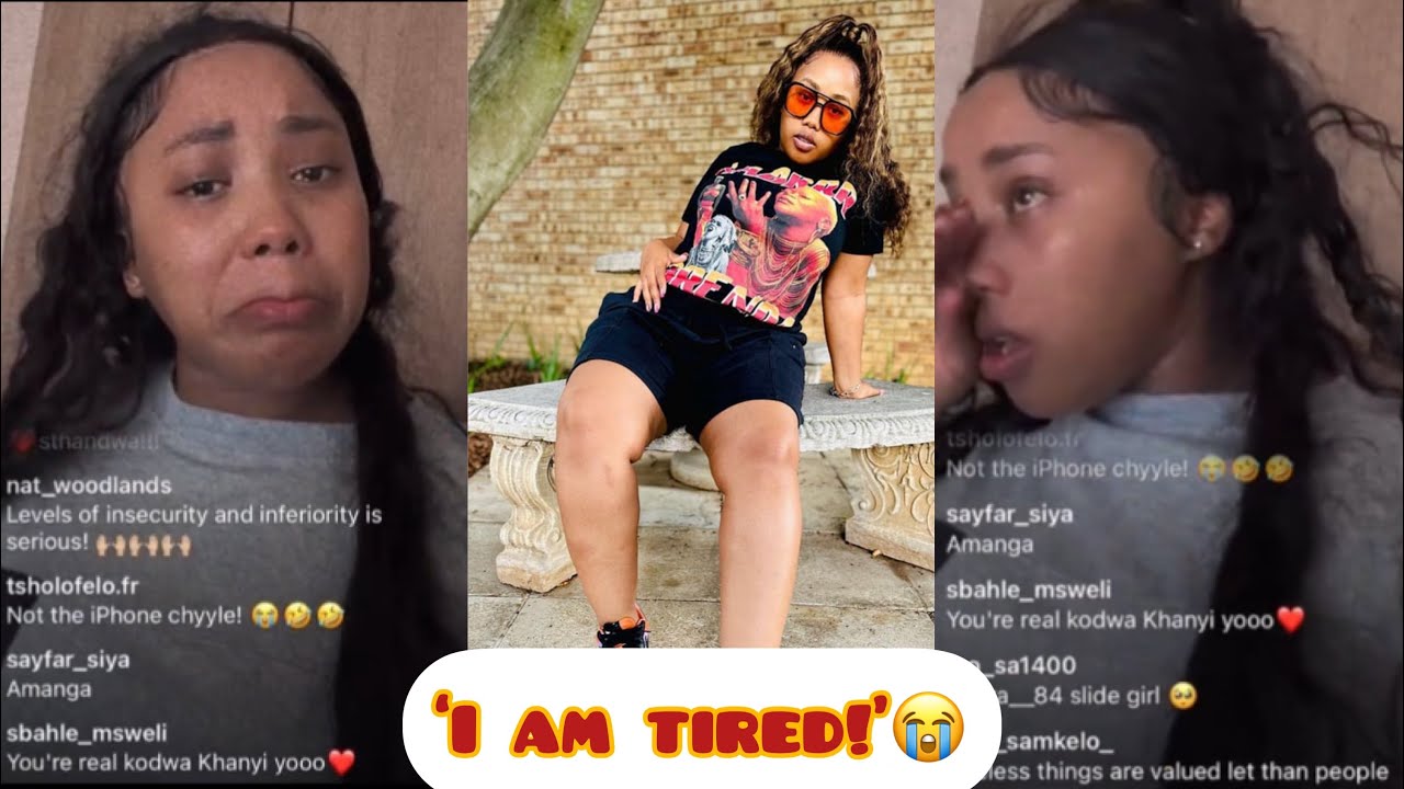 This is so sad,Khanyisa crying on a live after she was told she is not good enough by trolls