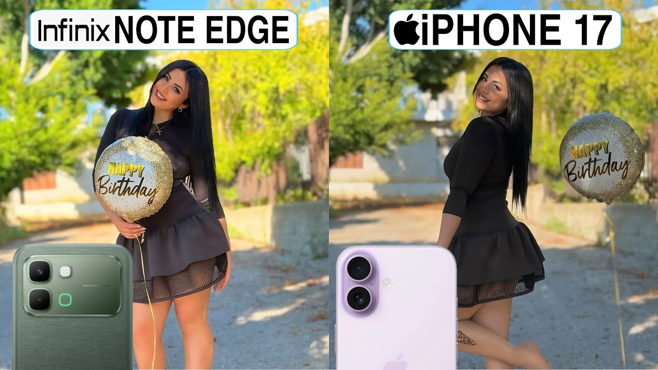 Infinix Note Edge Vs iPhone 17 Camera Test Comparison