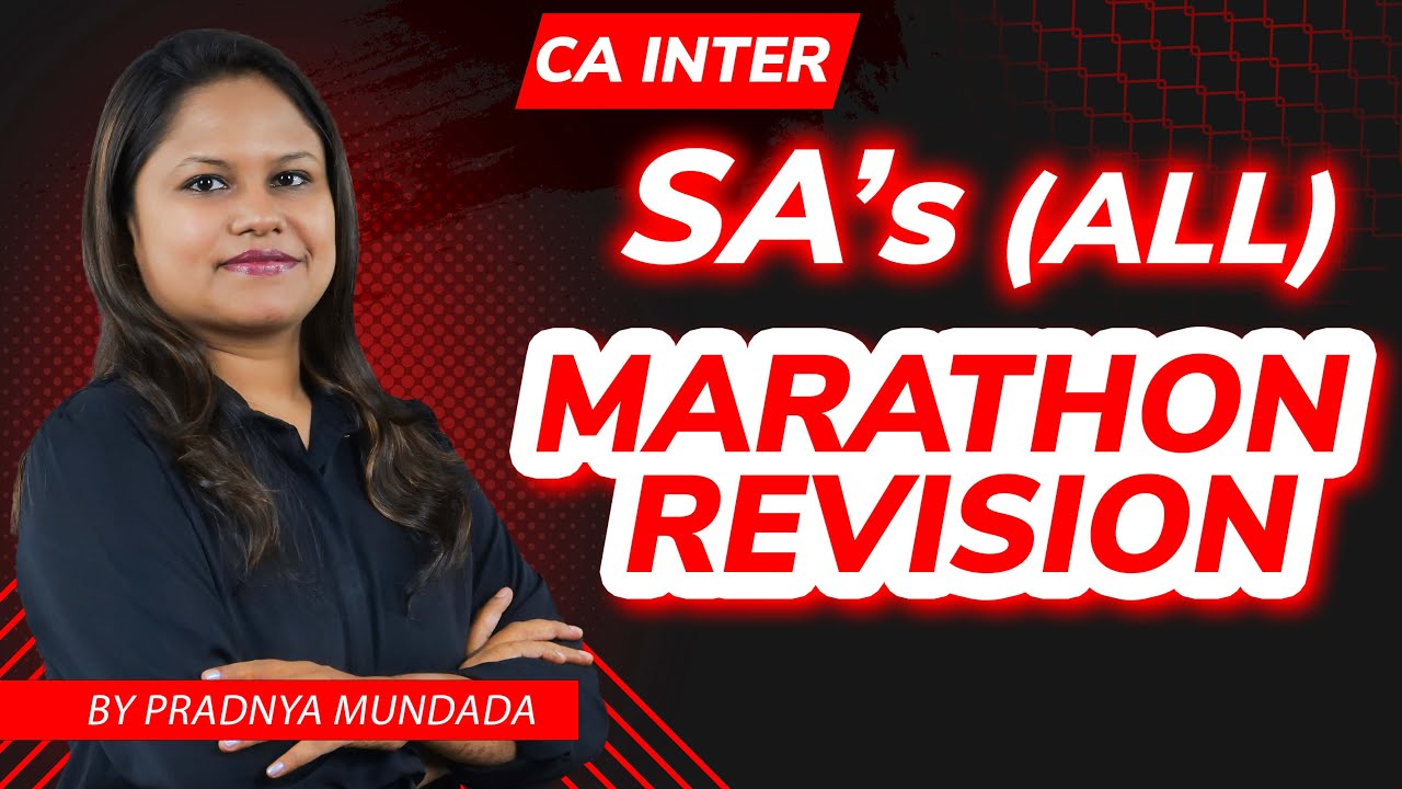 CA Inter | Revise All Standards on Auditing (SAs) in 5.5 hrs | Sep'25 Exams