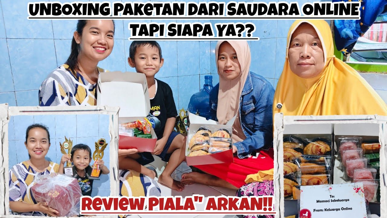 UNBOXING PAKETAN DARI SAUDARA ONLINE TAPI PENASARAN DARI SIAPA⁉️REVIEW PIALA