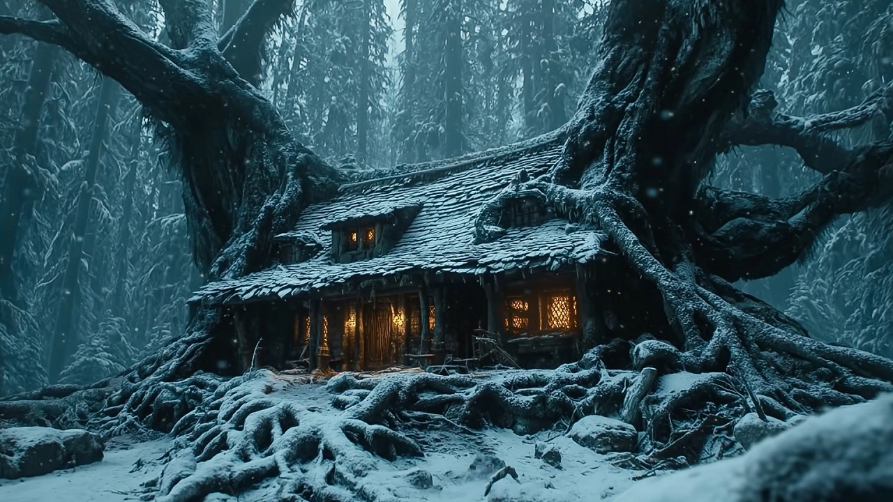 Medieval Winter Villages and Forests | Celtic Music for Sleep