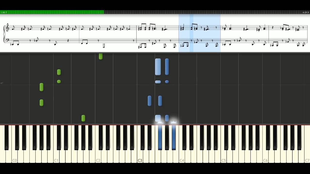 David Bowie - Ashes To Ashes [Piano Tutorial] Synthesia