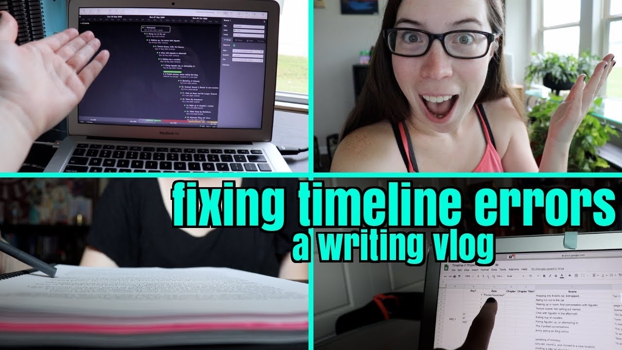 FIXING TIMELINE ERRORS // a writing vlog