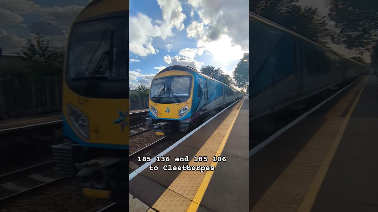 Class 185 speeds through Humphrey Park with a two tone doppler! 