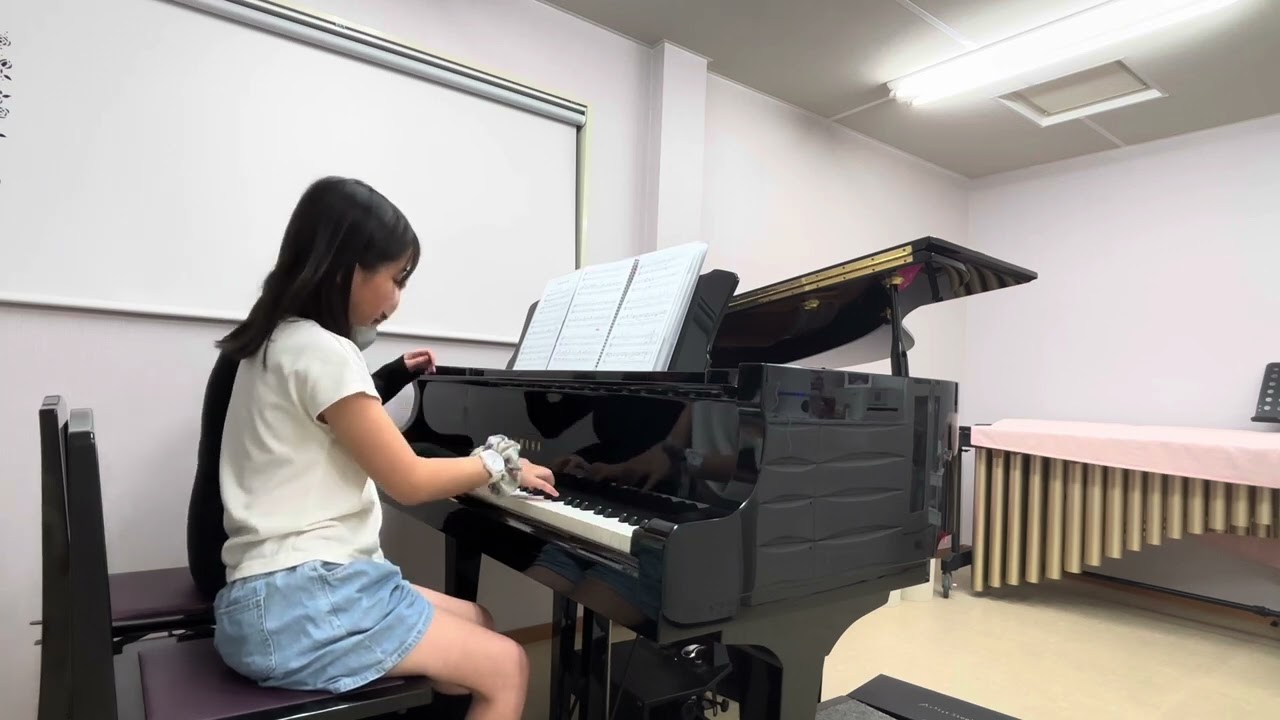 夏空に虹のかけ橋／喜久邦博　ピアノ連弾　ふうかちゃん（小5）＆Rina  Rina音楽教室　秦野市ピアノ教室