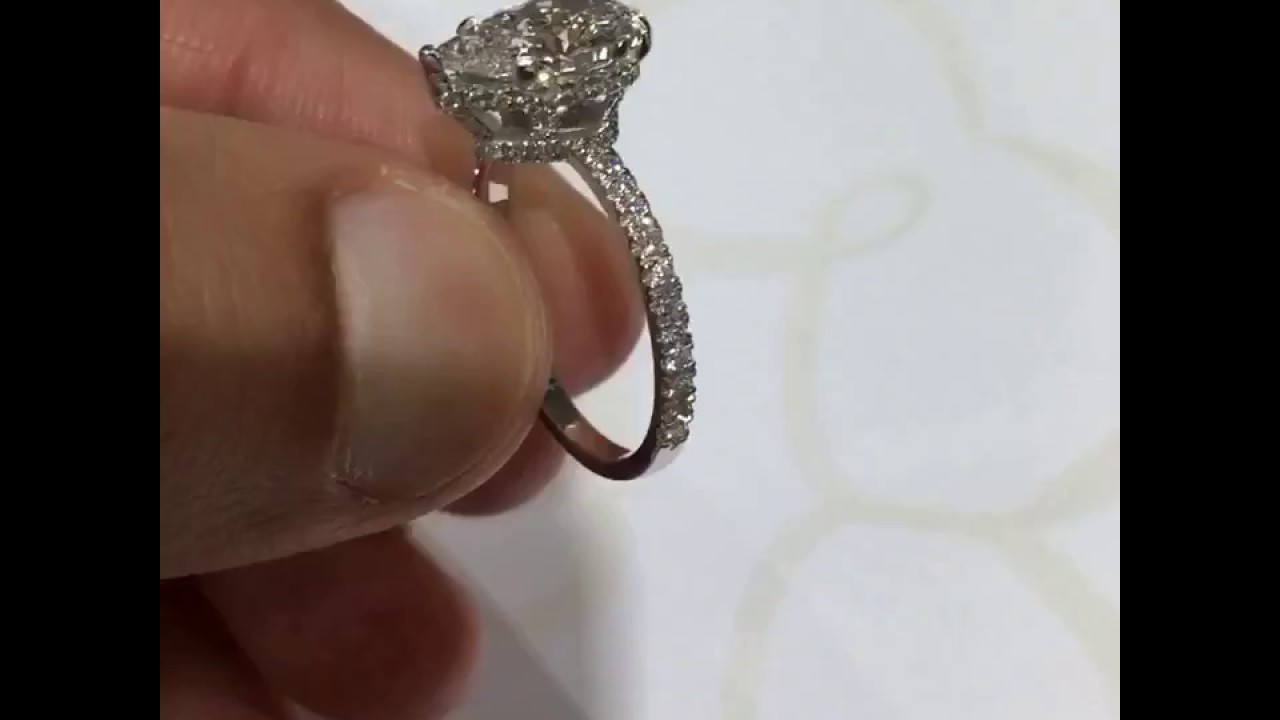 2.65 CT Pear Shaped Diamond Engagement Ring LIVE Introduction