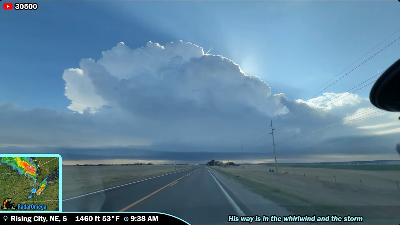 Large Hail While Tracking Supercells With Tornado Potential - Iowa - As It Happened
