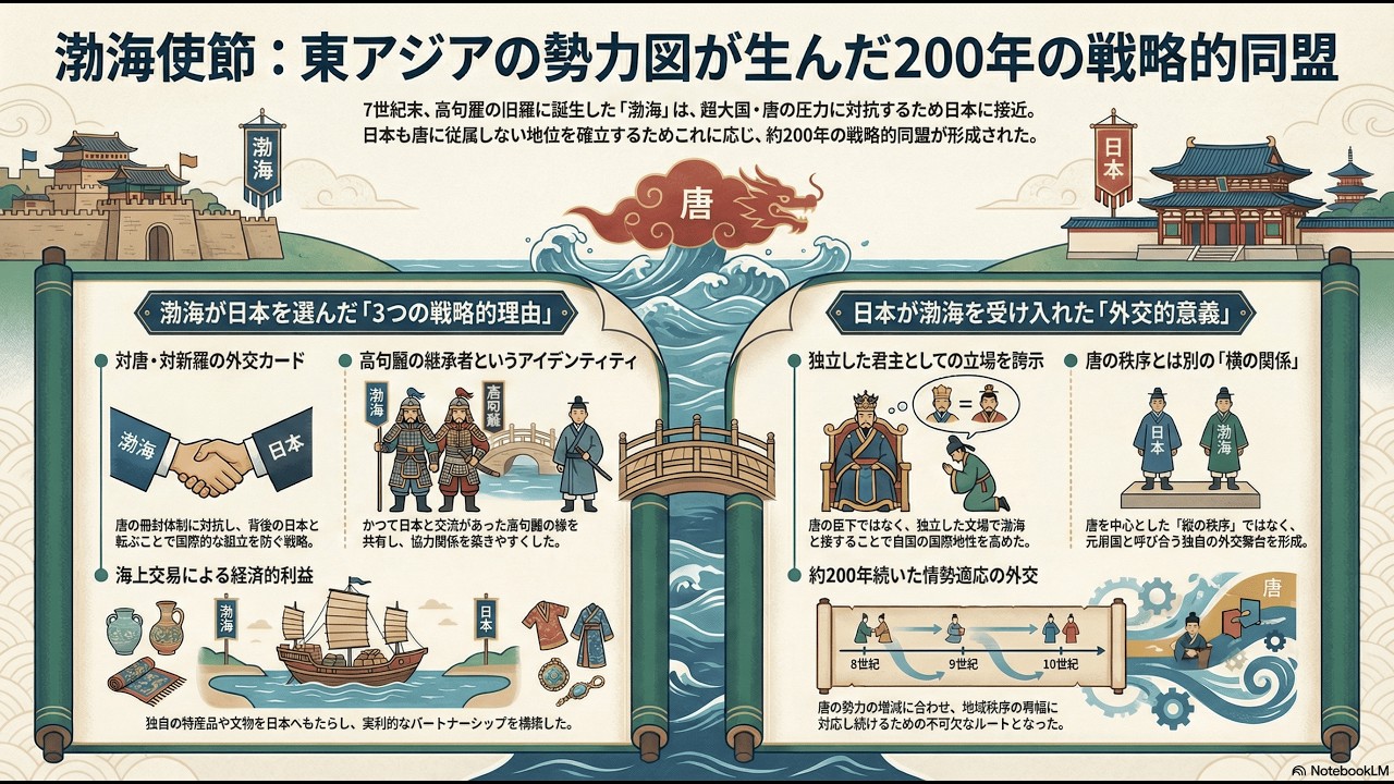 【渤海使節】唐に対抗するための外交戦略