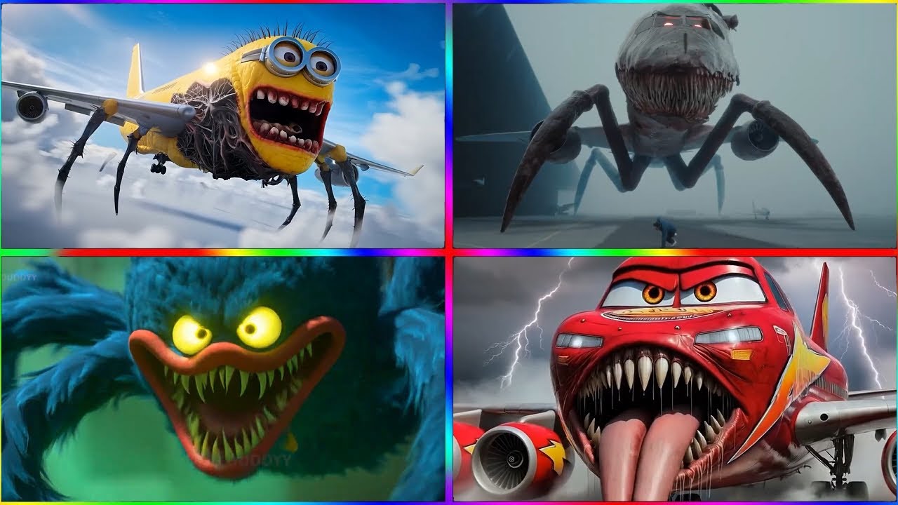 Minion INFECTED 🆚INFECTED HUGGY  🆚INFECTED SKY   🆚McQueen  🎶 Tiles Hop EDM Rush